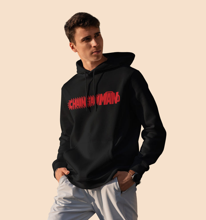 Chainsawman Back Anime Printed Hoodie In Black - Mon Zurich Originals