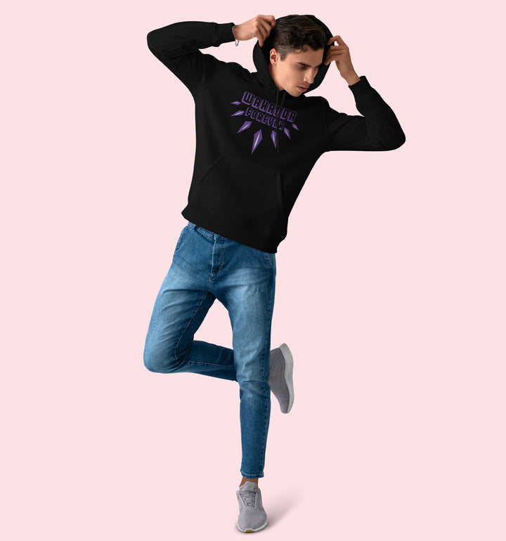 Black Panther Marvel Hoodie In Black - Mon Zurich Originals