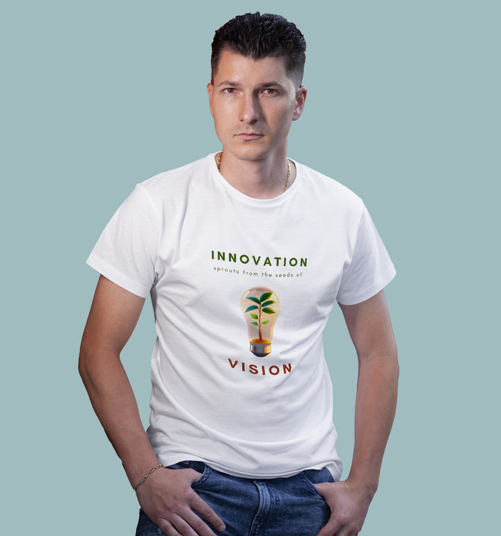 Innovation Sprouts From Seeds Of The Vision T-Shirt In Light - Mon Zurich Originals