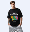 Demon Slayer - Front Print Anime Oversized T-Shirt In Black - Mon Zurich Fan-Art