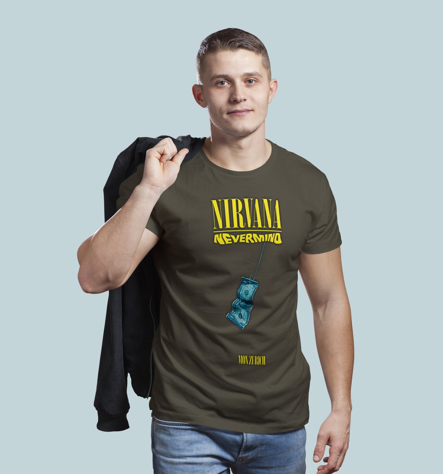 NIRVANA NEVERMIND T-shirt in Dark - Mon Zurich Originals
