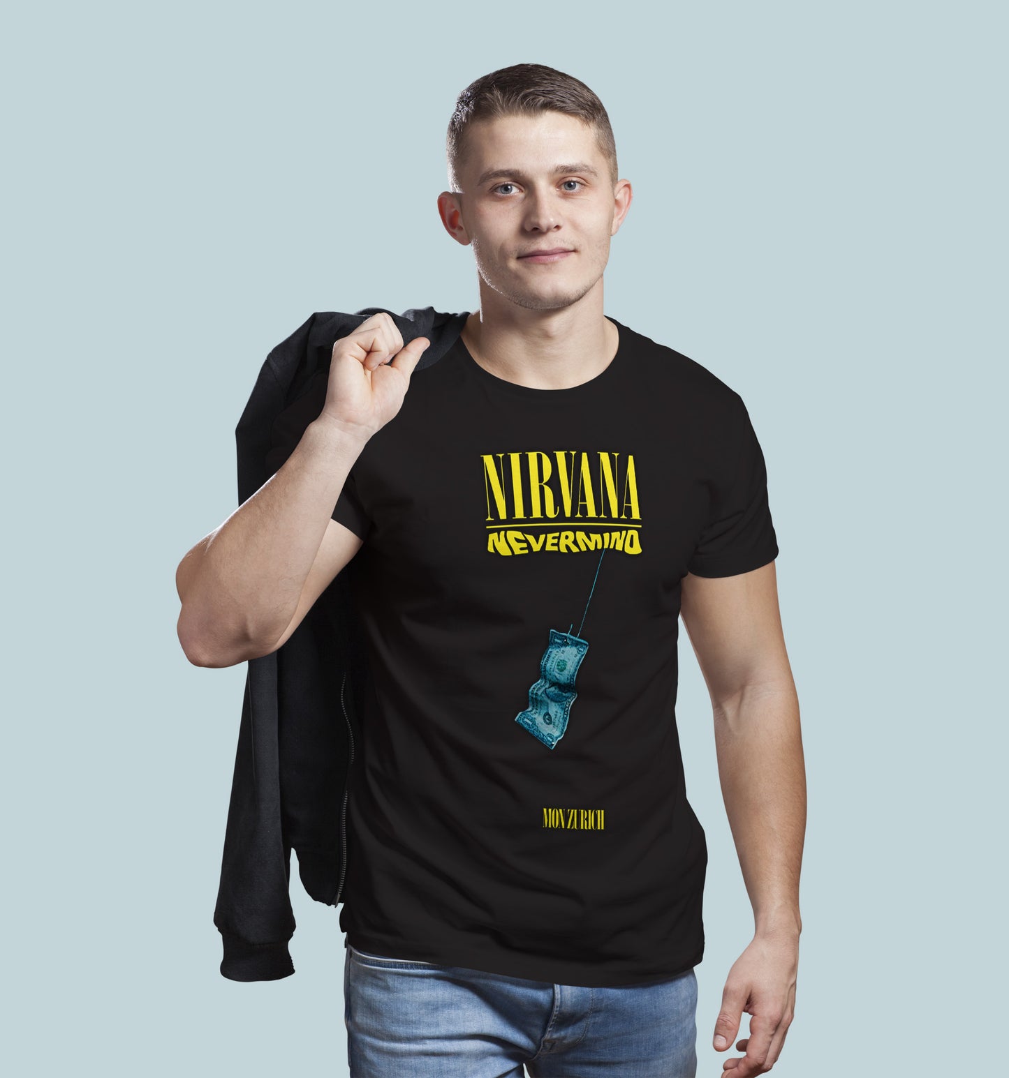 NIRVANA NEVERMIND T-shirt in Dark - Mon Zurich Originals