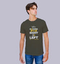 When Nothing Goes Right Go Left T-Shirt In Vibrant Shades - Mon Zurich Originals