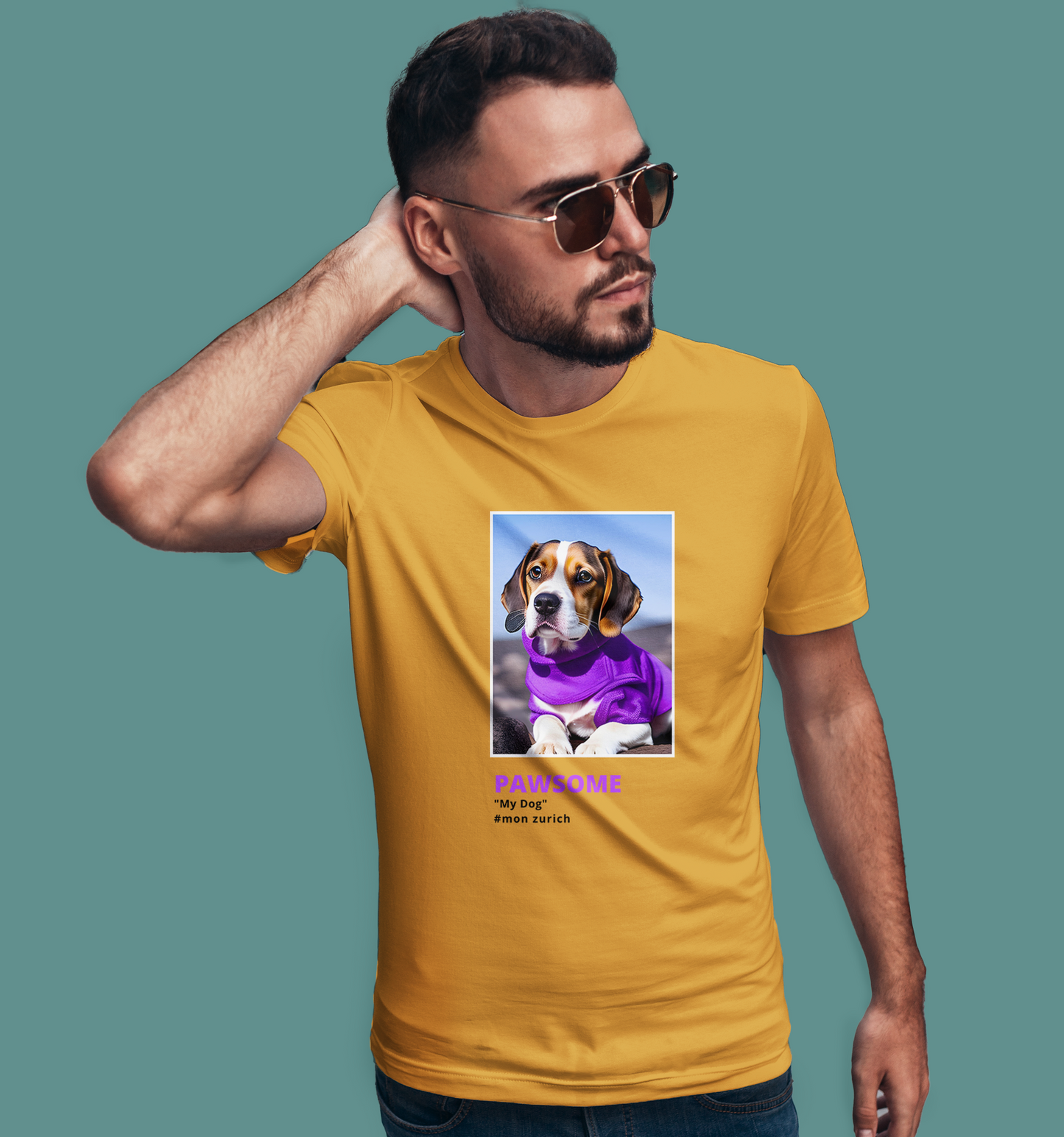 Pawsome, My Dog T-Shirt In Light - Mon Zurich Originals