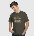 Embrace The Ride Leave Worries Behind T-Shirt In Dark - Mon Zurich Originals