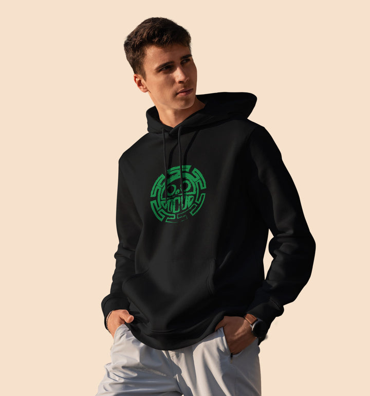 Rorona.Zoro Anime Back Printed Hoodie In Black - Mon Zurich Originals