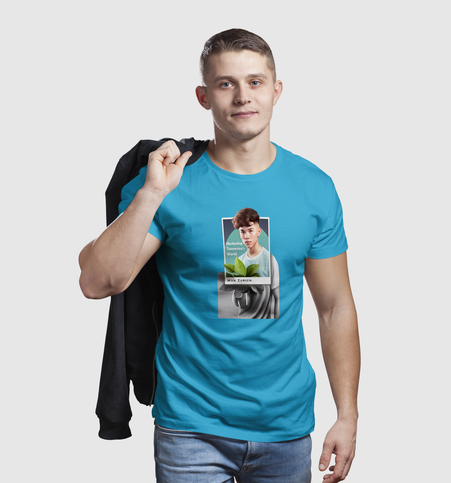 Nurturing Tomorrow's World T-shirt in Dark - Mon Zurich Originals