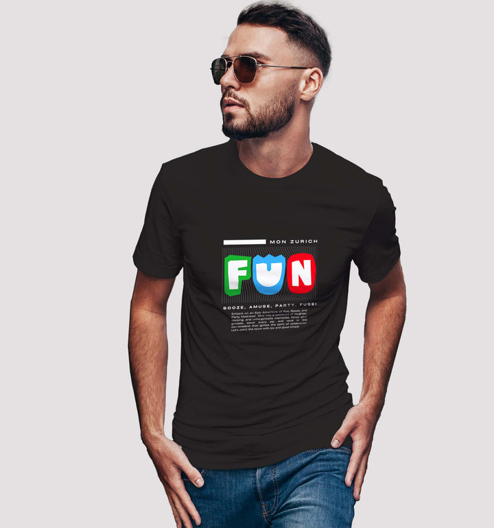 Fun T-Shirt In Dark - Mon Zurich Originals