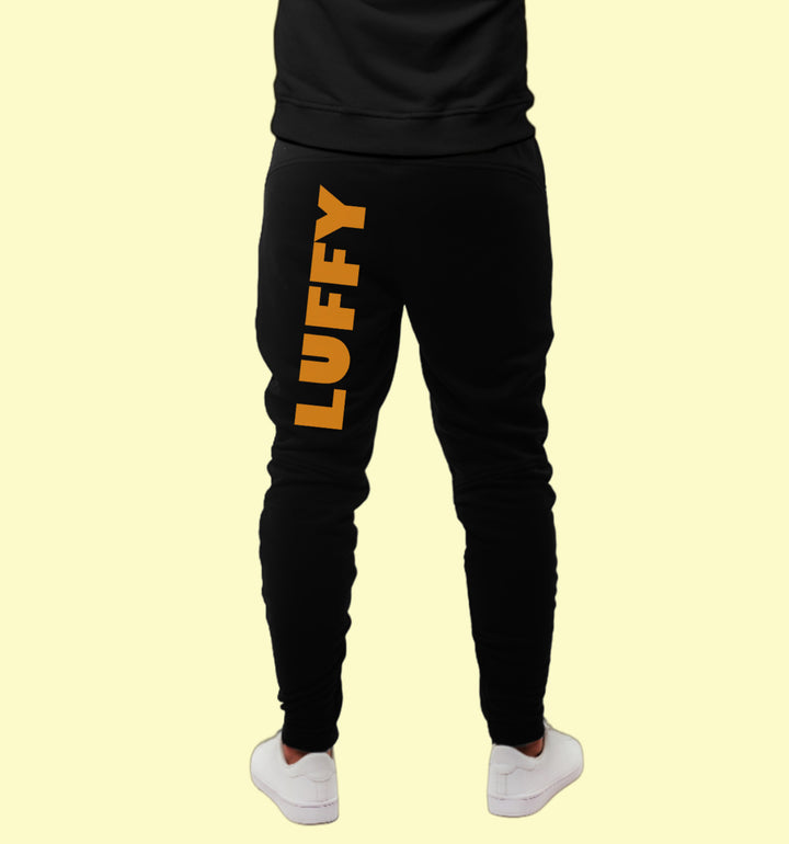 Luffy Anime Joggers In Black - Mon Zurich Originals