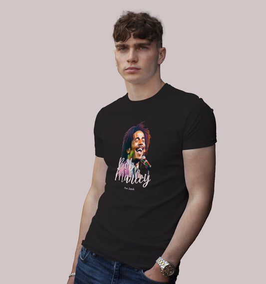 Bob Marley Face T-Shirt In Dark - Mon Zurich Originals