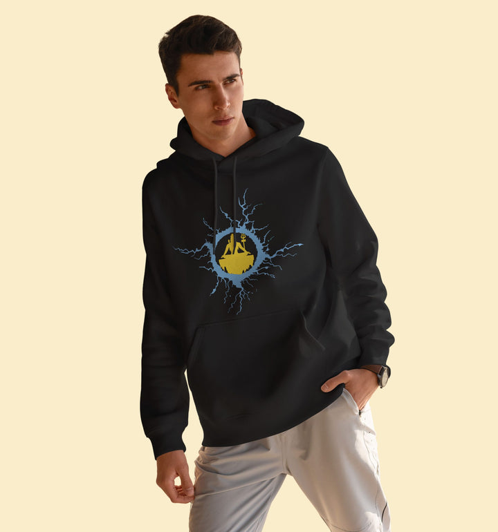 Lord Shiva - Eternal Devotional Hoodie In Black - Mon Zurich Originals