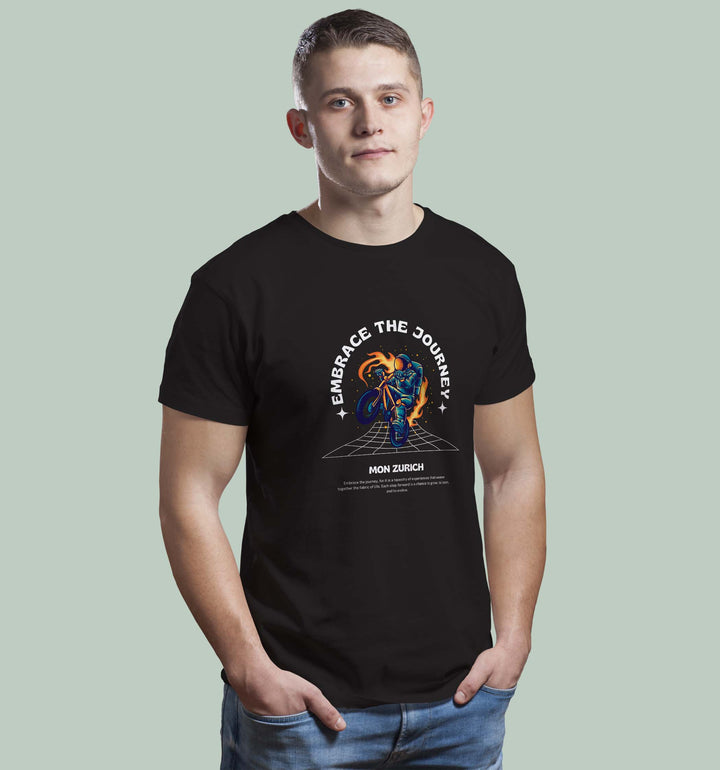 Embrace The Journey  T-Shirt In Dark - Mon Zurich Originals