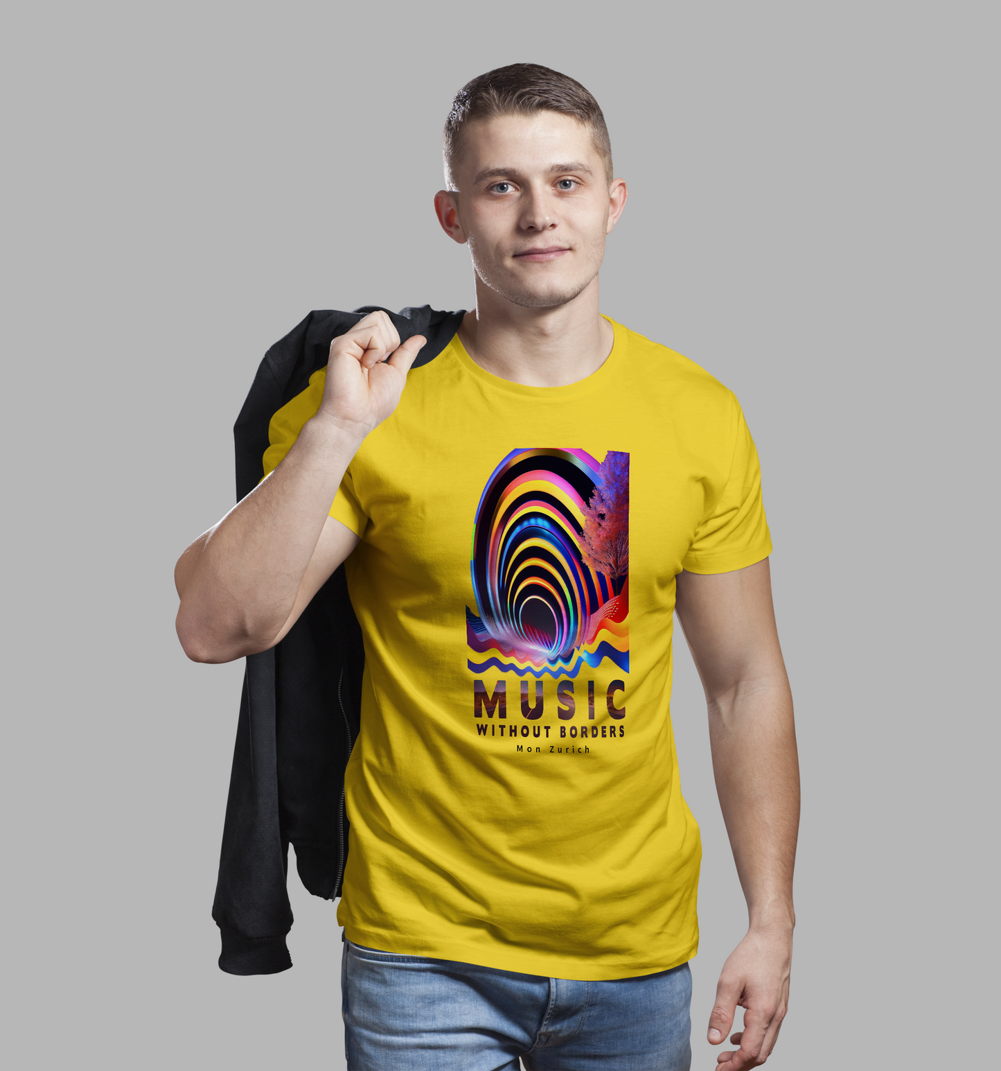 Music without Borders T-shirt in Light - Mon Zurich Originals