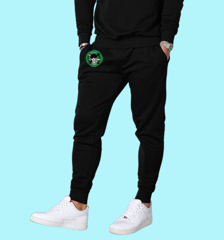 One Piece - Roronoa.Zoro Anime Joggers In Black - Mon Zurich Originals