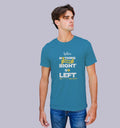 When Nothing Goes Right Go Left T-Shirt In Vibrant Shades - Mon Zurich Originals