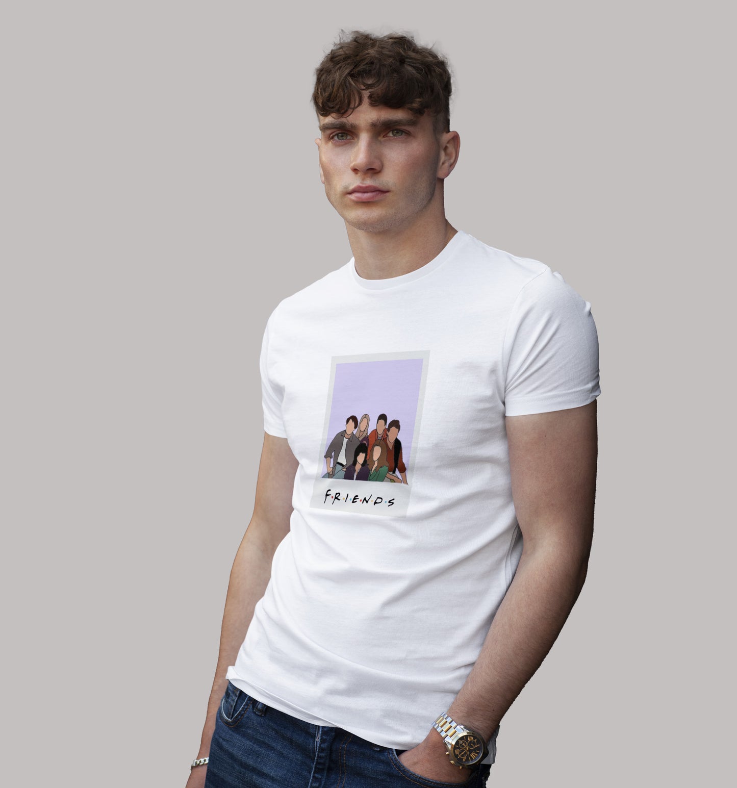 Friends (Frame) T-Shirt In Vibrant Shades - Mon Zurich Originals