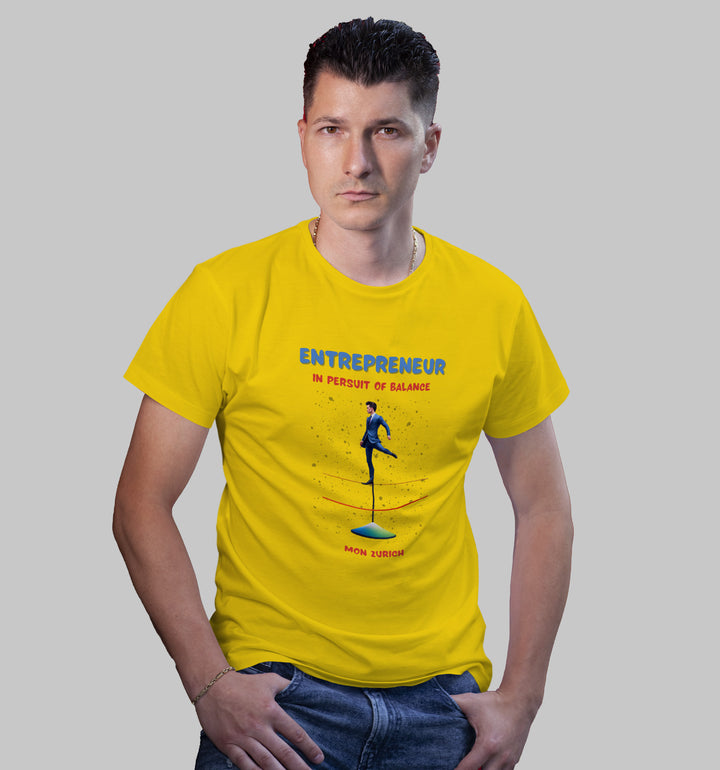 Entrepreneur - In Pursuit Of Balance T-Shirt In Light - Mon Zurich Originals