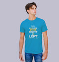 When Nothing Goes Right Go Left T-Shirt In Vibrant Shades - Mon Zurich Originals