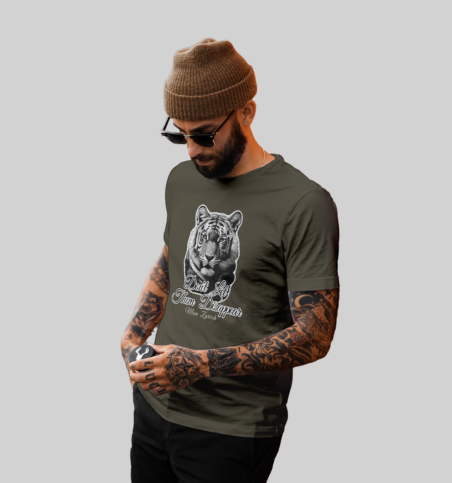 Don't Let Them Disappear T-shirt in Dark - Mon Zurich Originals