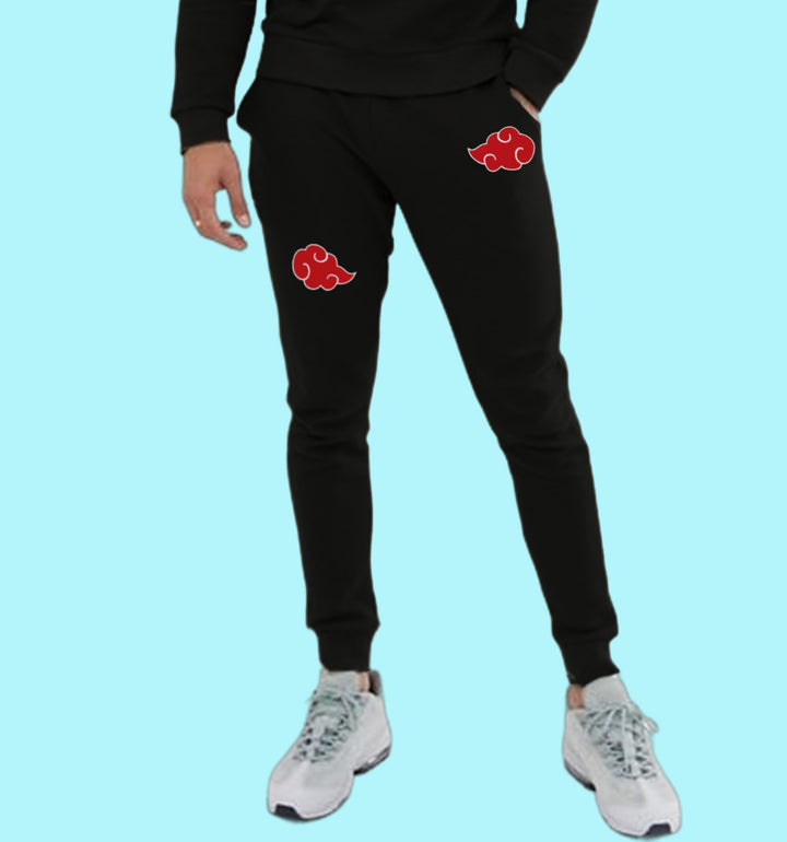 Itachi Akatsuki - Sharingan  Anime Joggers In Black - Mon Zurich Originals