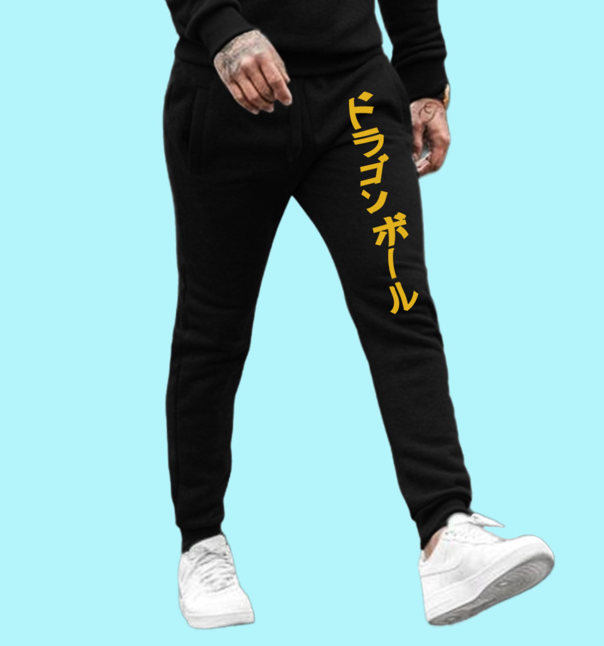 Dbz Gohan Anime Joggers In Black Mon Zurich Originals