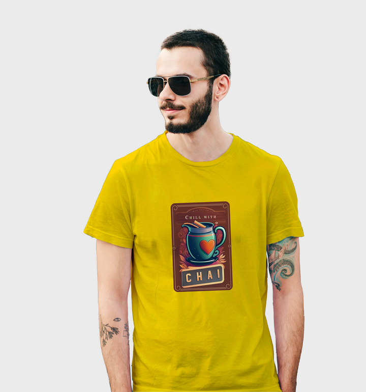 Chill with chai T-shirt in Light - Mon Zurich Originals