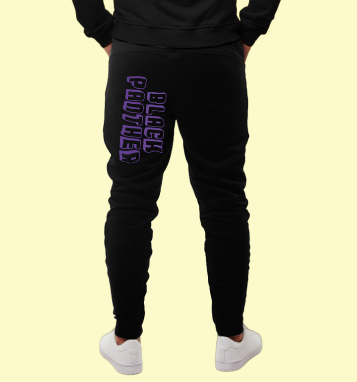 Black Panther Marvel Joggers In Black - Mon Zurich Originals