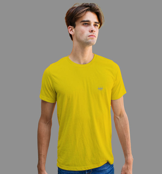 Yellow T-Shirt In Plain - Mon Zurich Originals