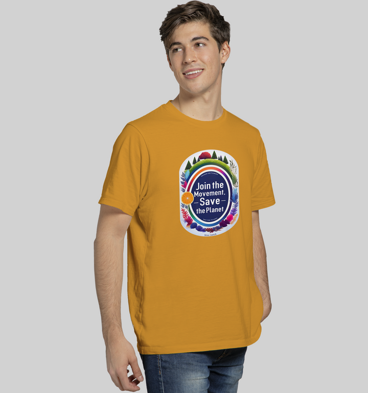 Join the Movement, Save the Planet T-shirt in Light - Mon Zurich Originals