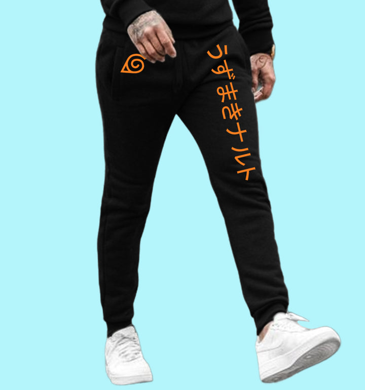 Naruto Uzumaki Anime Joggers In Black - Mon Zurich Originals