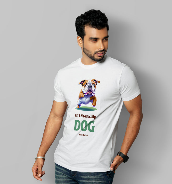 All I Need Is My Dog T-Shirt In Light - Mon Zurich Originals