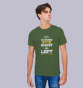 When Nothing Goes Right Go Left T-Shirt In Vibrant Shades - Mon Zurich Originals