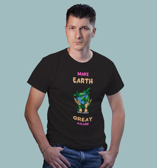 Make Earth Great Again T-Shirt In Dark - Mon Zurich Originals