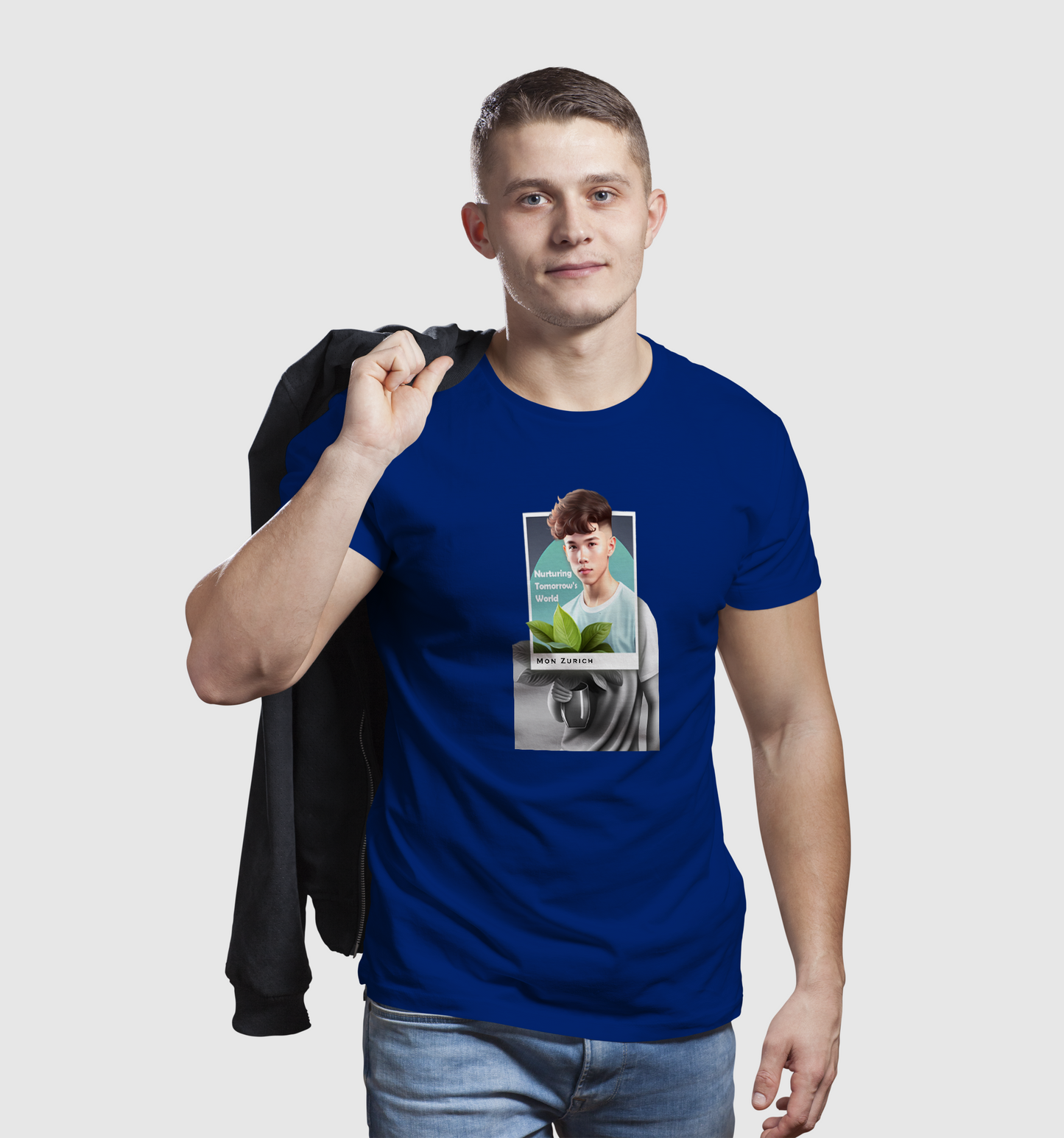 Nurturing Tomorrow's World T-shirt in Dark - Mon Zurich Originals