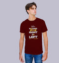 When Nothing Goes Right Go Left T-Shirt In Vibrant Shades - Mon Zurich Originals