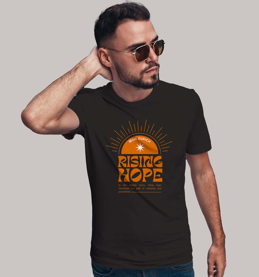 Rising Hope T-Shirt In Dark - Mon Zurich Originals