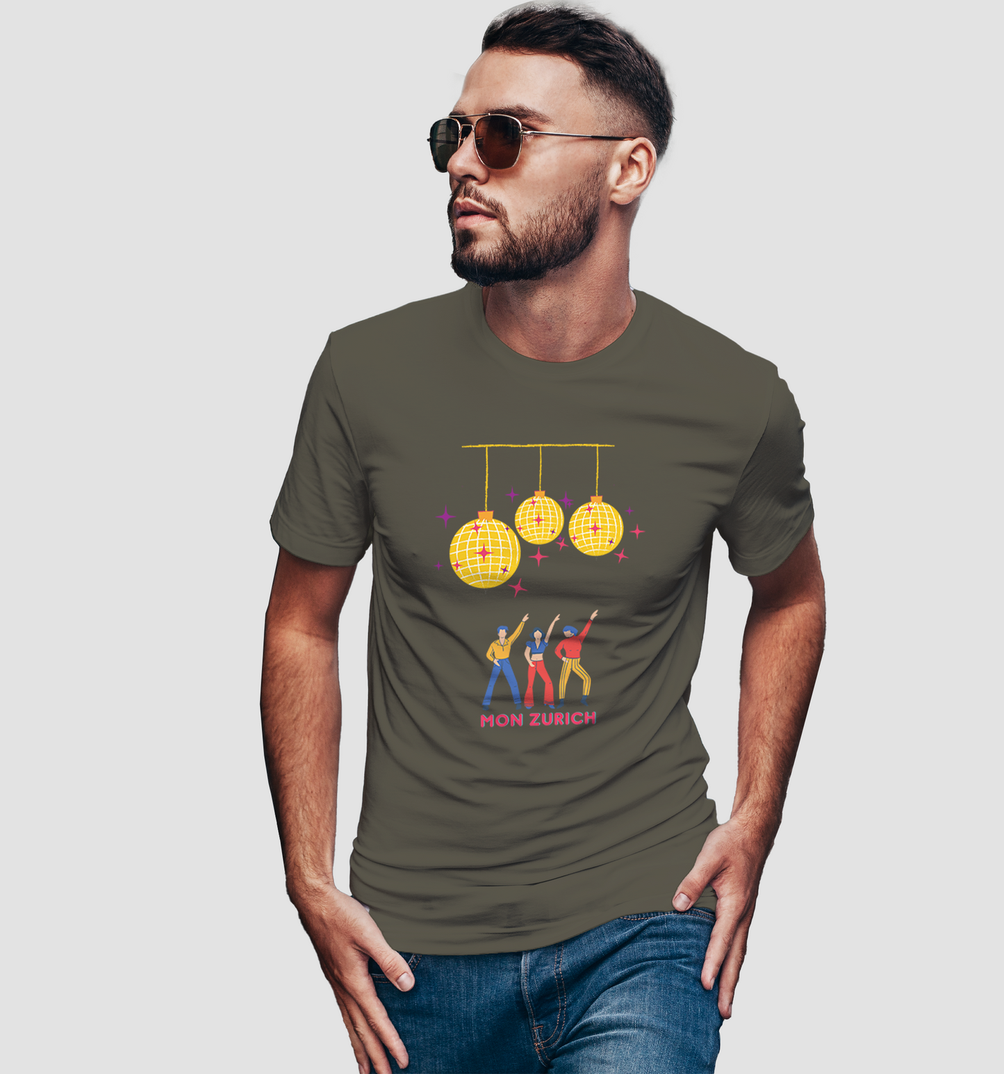 Party Animals- Mon Zurich T-Shirt In Dark + Light - Mon Zurich Originals