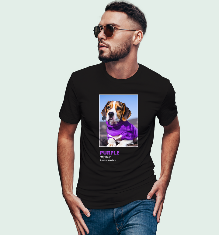 Pawsome, My Dog T-Shirt In Dark - Mon Zurich Originals