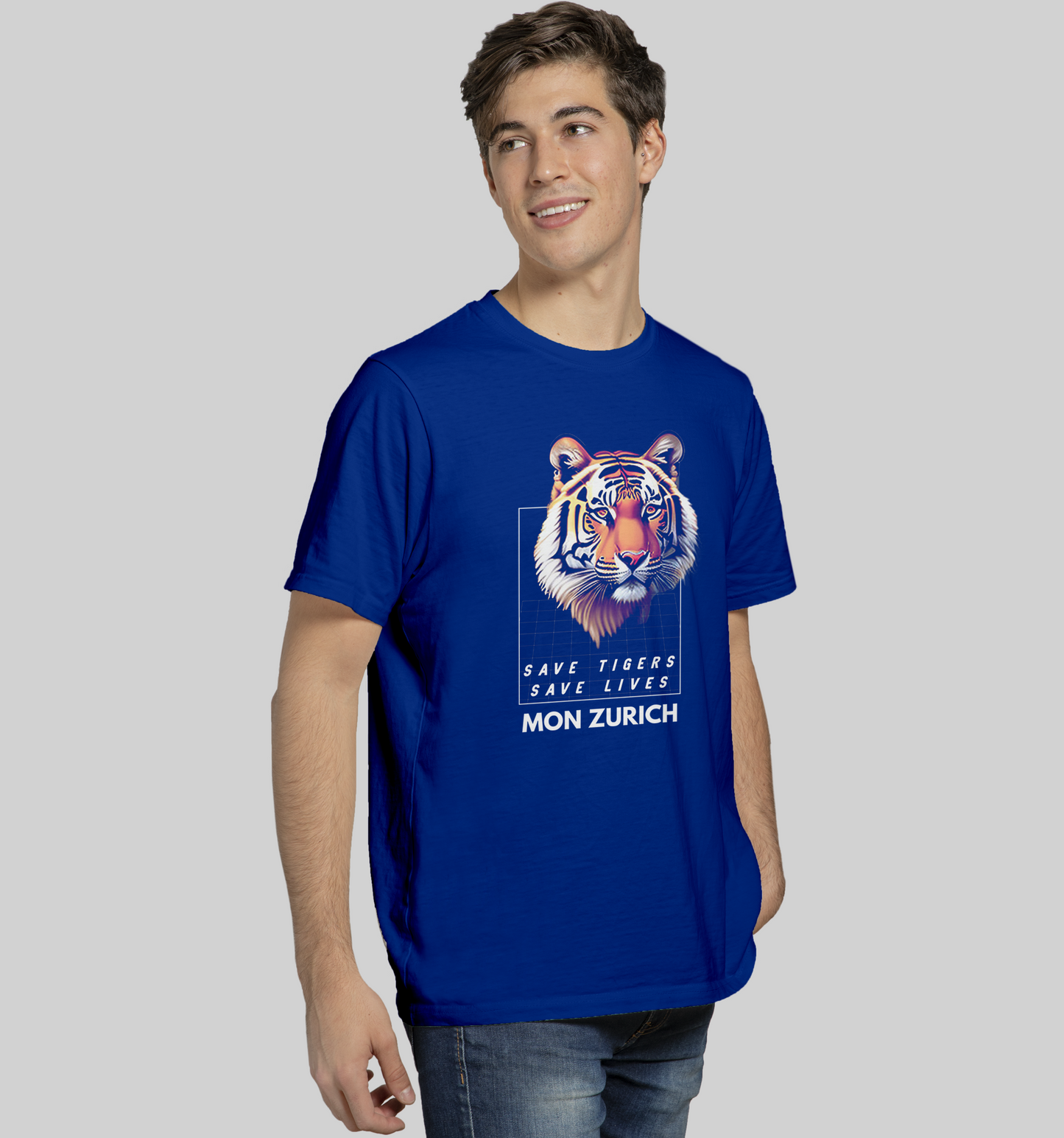 Save Tigers, Save Lives T-shirt in Dark - Mon Zurich Originals