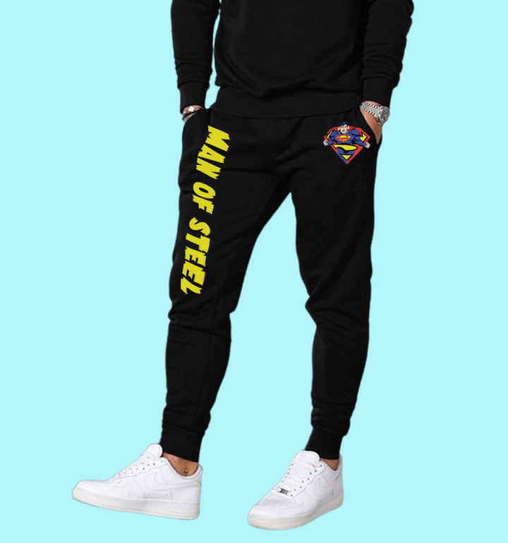 Dc - Superman - The Man Of Steel Dc Joggers In Black - Mon Zurich Originals