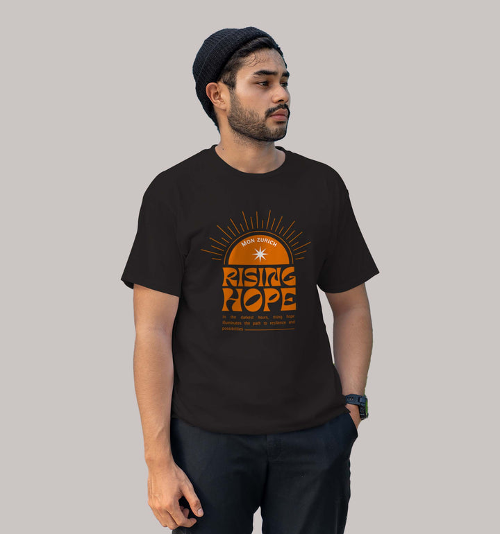 Rising Hope T-Shirt In Dark - Mon Zurich Originals