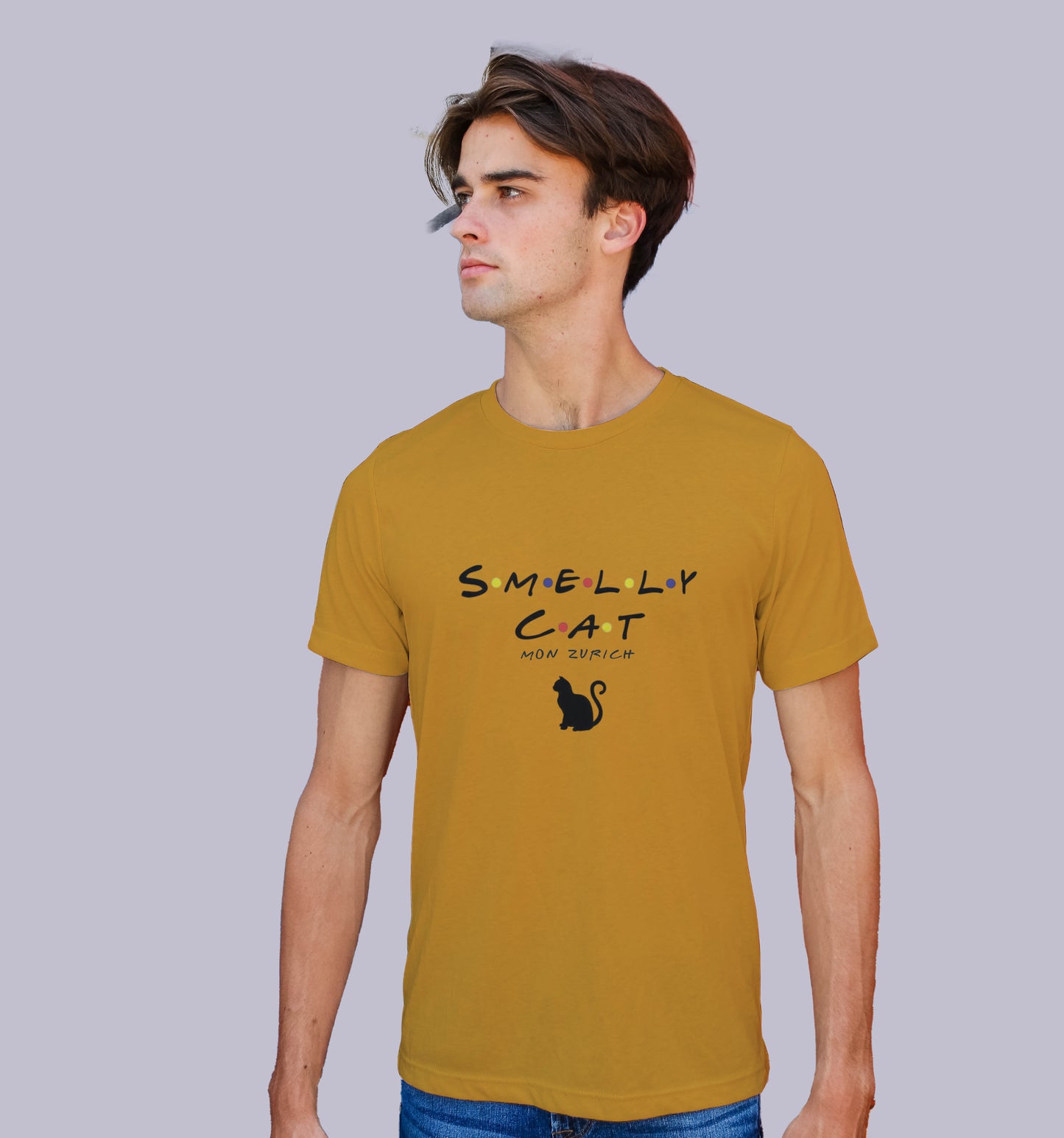 Smelly Cat T-Shirt In Vibrant Shades - Mon Zurich Originals