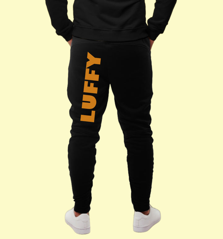 Luffy Anime Joggers In Black - Mon Zurich Originals