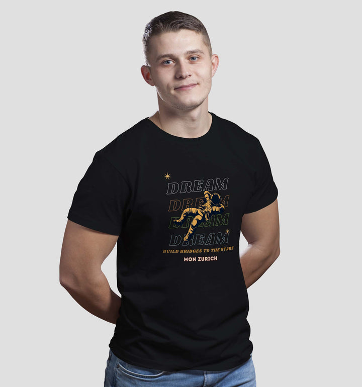 Dream Build Bridges To The Stars T-Shirt In Dark - Mon Zurich Originals