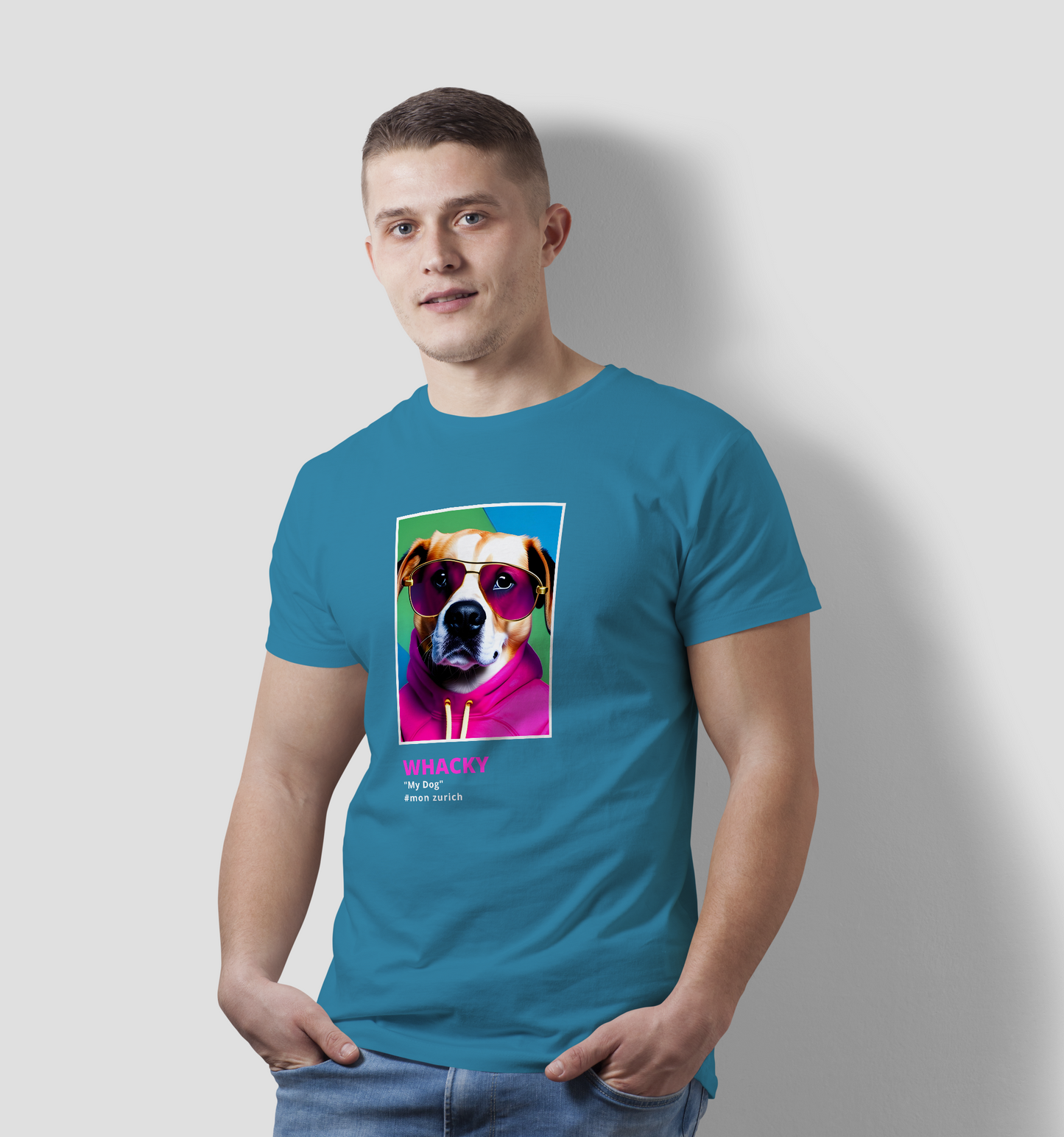 Whacky, My Dog T-Shirt In Dark - Mon Zurich Originals