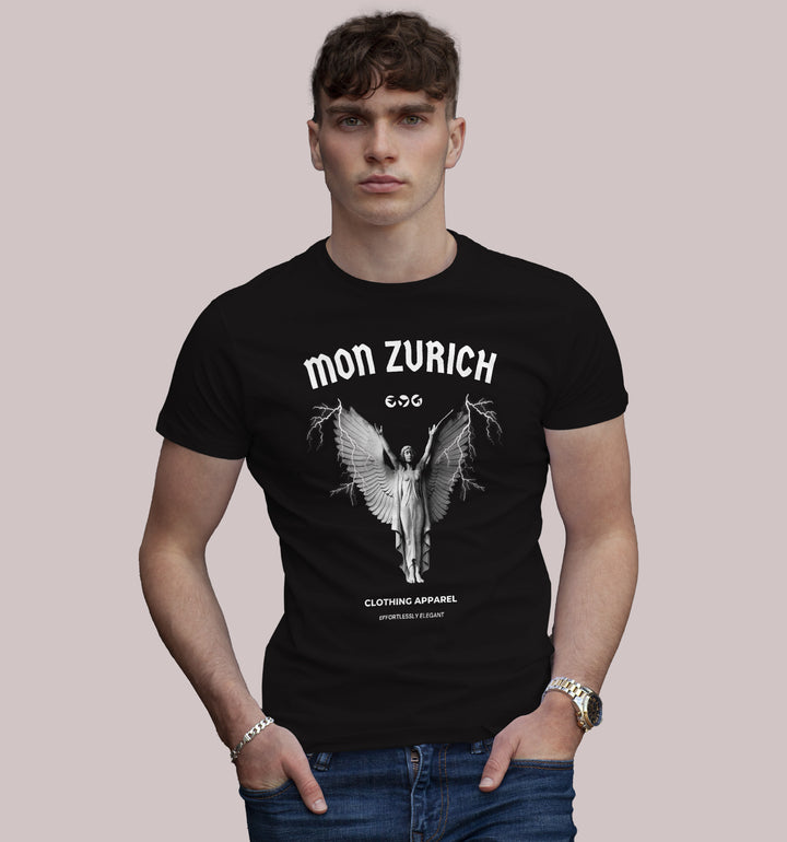 Angel  T-Shirt In Dark - Mon Zurich Originals