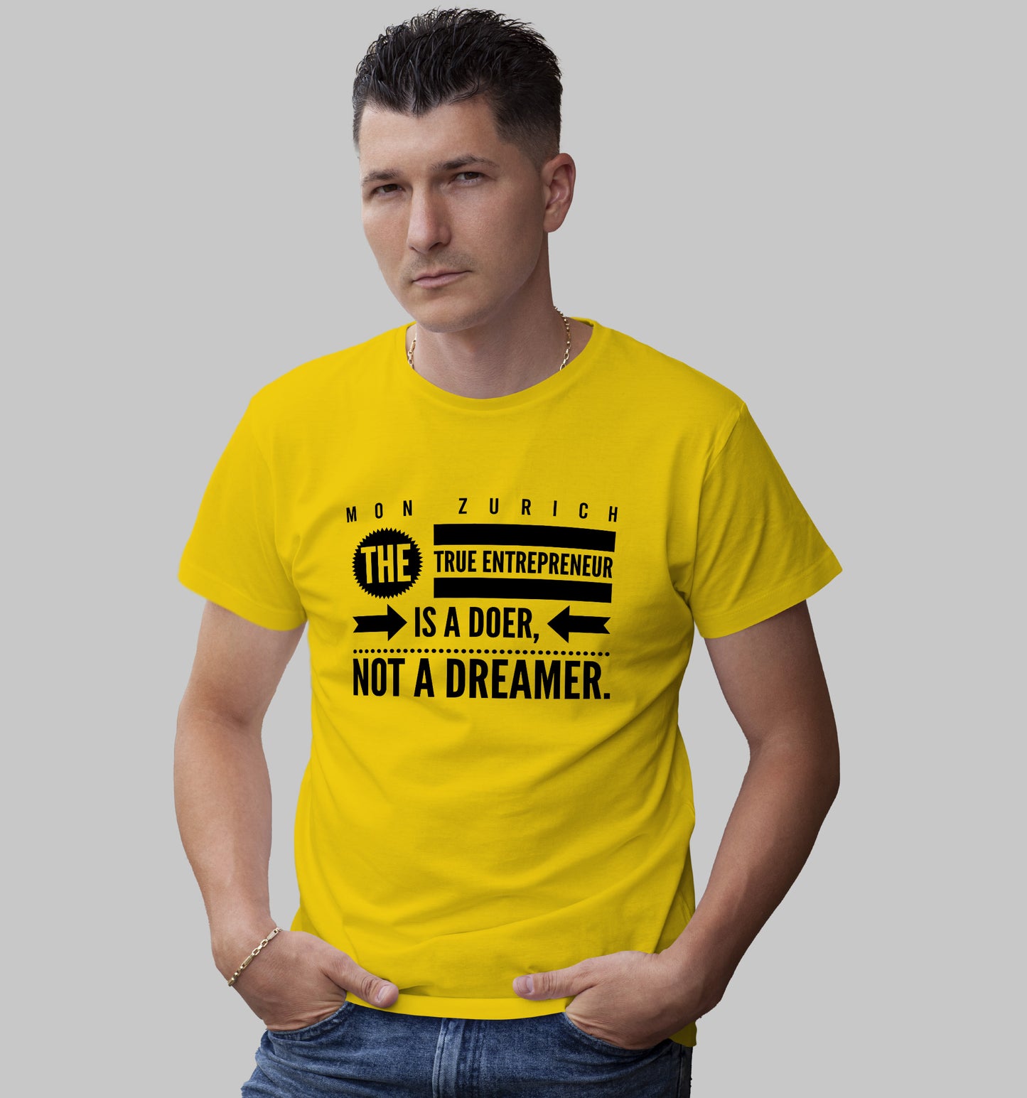 True Entrepreneur T-Shirt In Light - Mon Zurich Originals