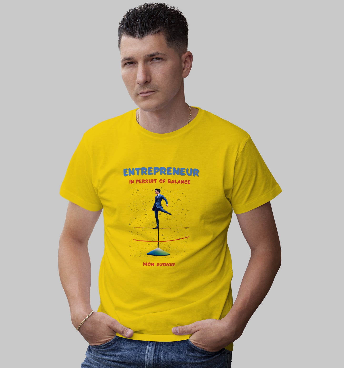 Entrepreneur - In Pursuit Of Balance T-Shirt In Light - Mon Zurich Originals