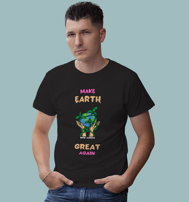 Make Earth Great Again T-Shirt In Dark - Mon Zurich Originals