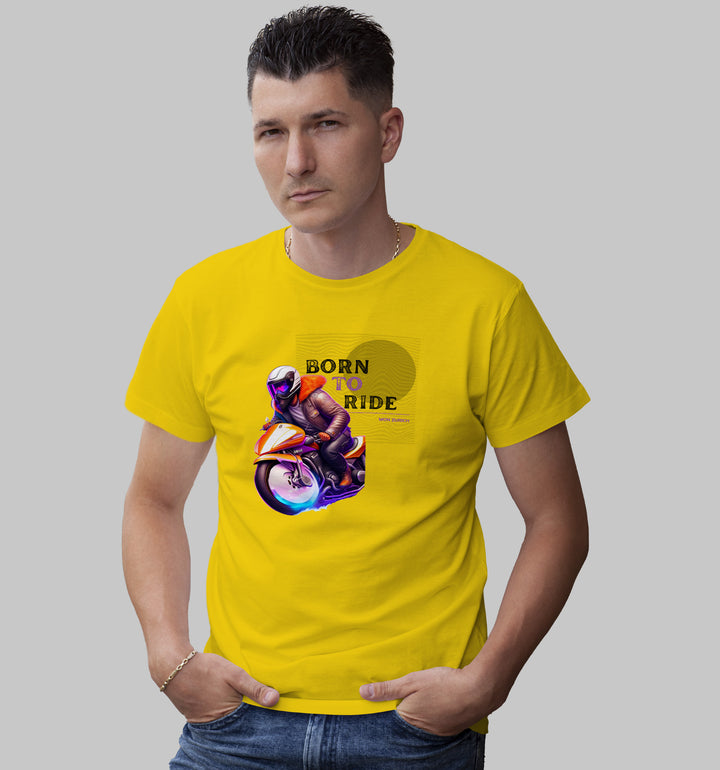 Born To Ride T-Shirt In Light - Mon Zurich Originals